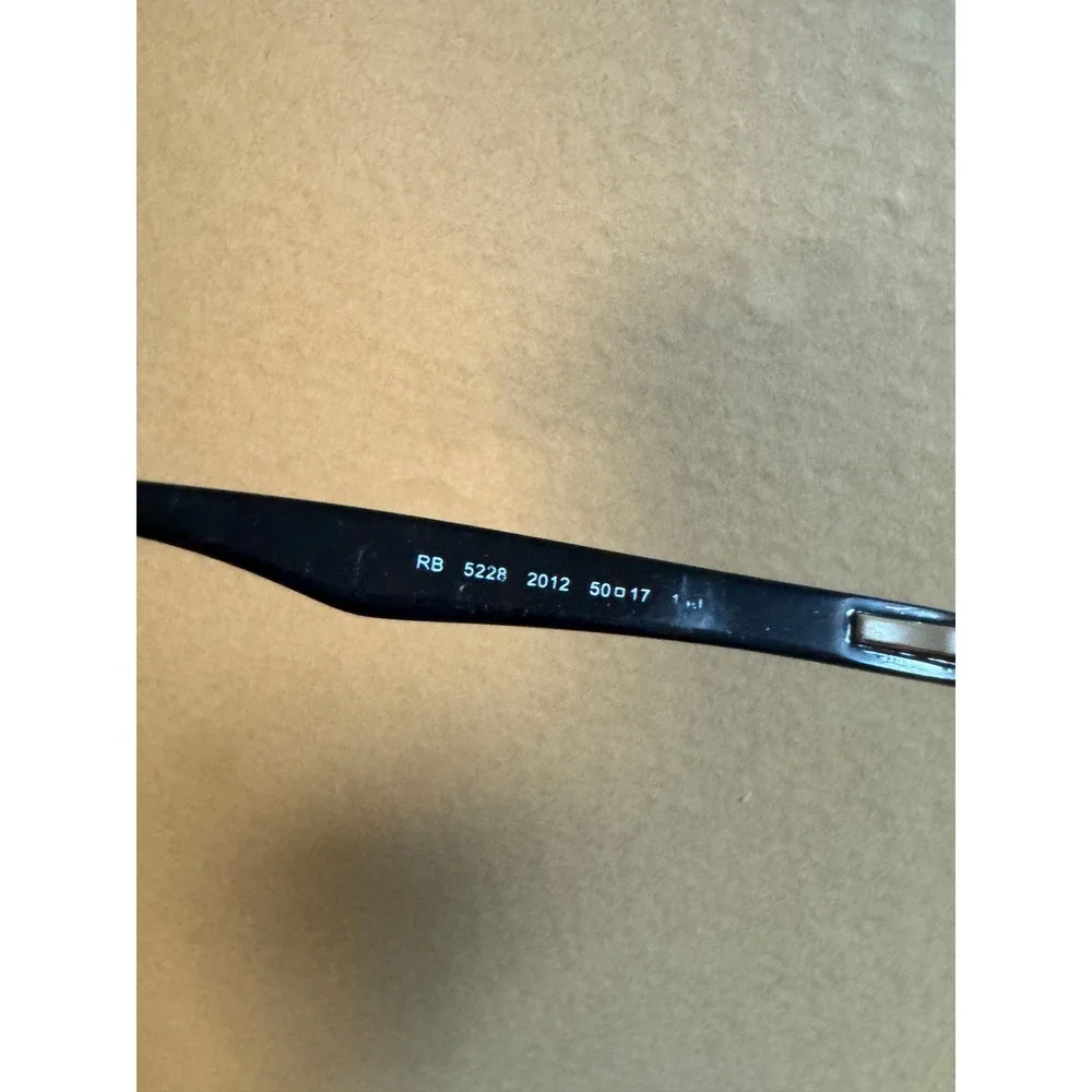 Ray-Ban RB 5228 2012 Dark Havana Tortoise Rectangular Eyeglasses 50-17 140